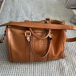 Leather Top Handle Bag